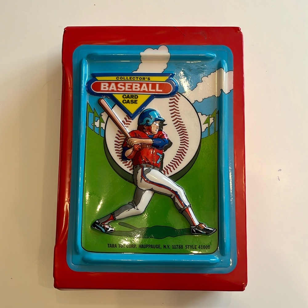 Vintage 1987 Tara Toy Company Collector’s Baseball Card Case GUC